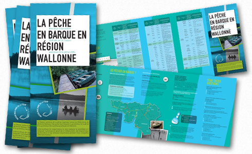 Illustration de la brochure d'information relative à la pêche en barque