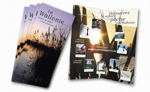 Brochure de promotion de la pêche en Wallonie